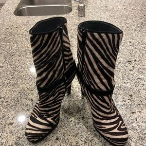 Stuart Weitzman Zebra Boots size 7.5